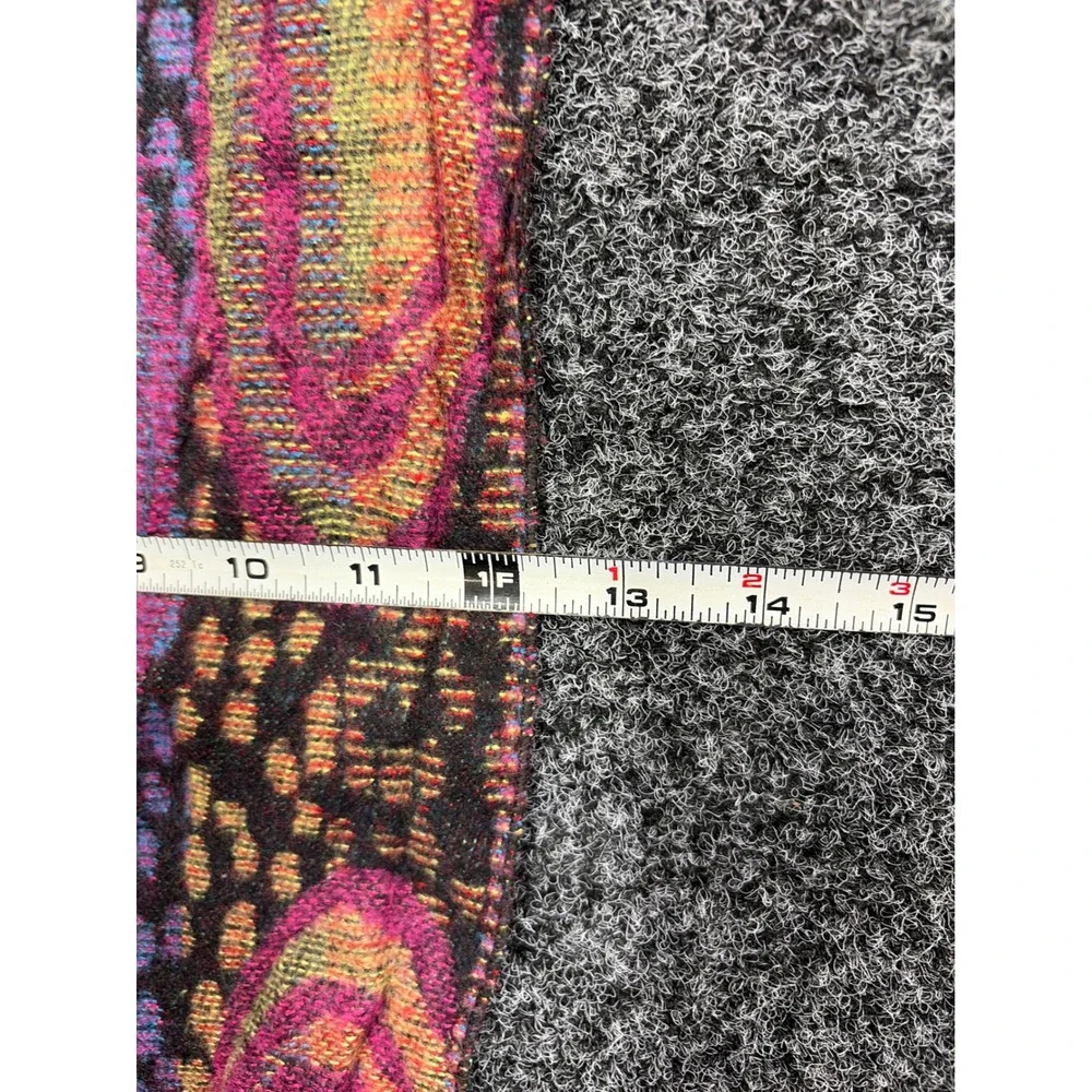 Unbranded Scarf Unisex OS Multicolor Psychedelic Woven Boho Retro Statement Wrap